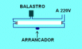 Circuito de un tubo fluorecente